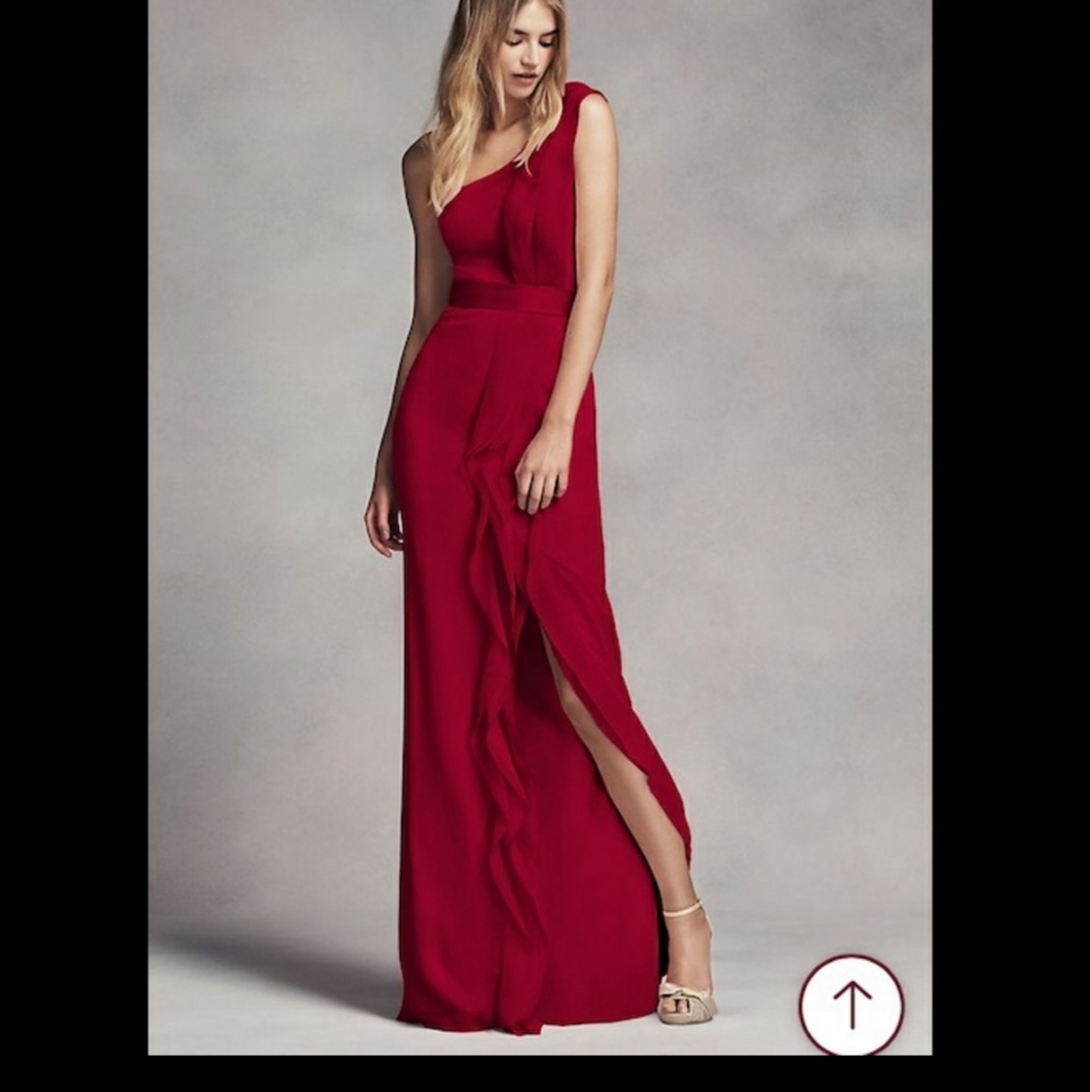 Vera Wang One-Shoulder Bridesmaid Dress